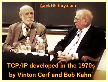 Bob Kahn and Vinton Cerf set the standards